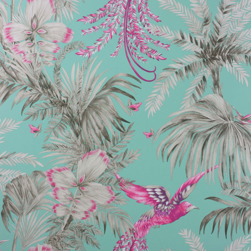 W6655-07 Bird Of Paradise Fuchsia Wallpaper by Matthew Williamson