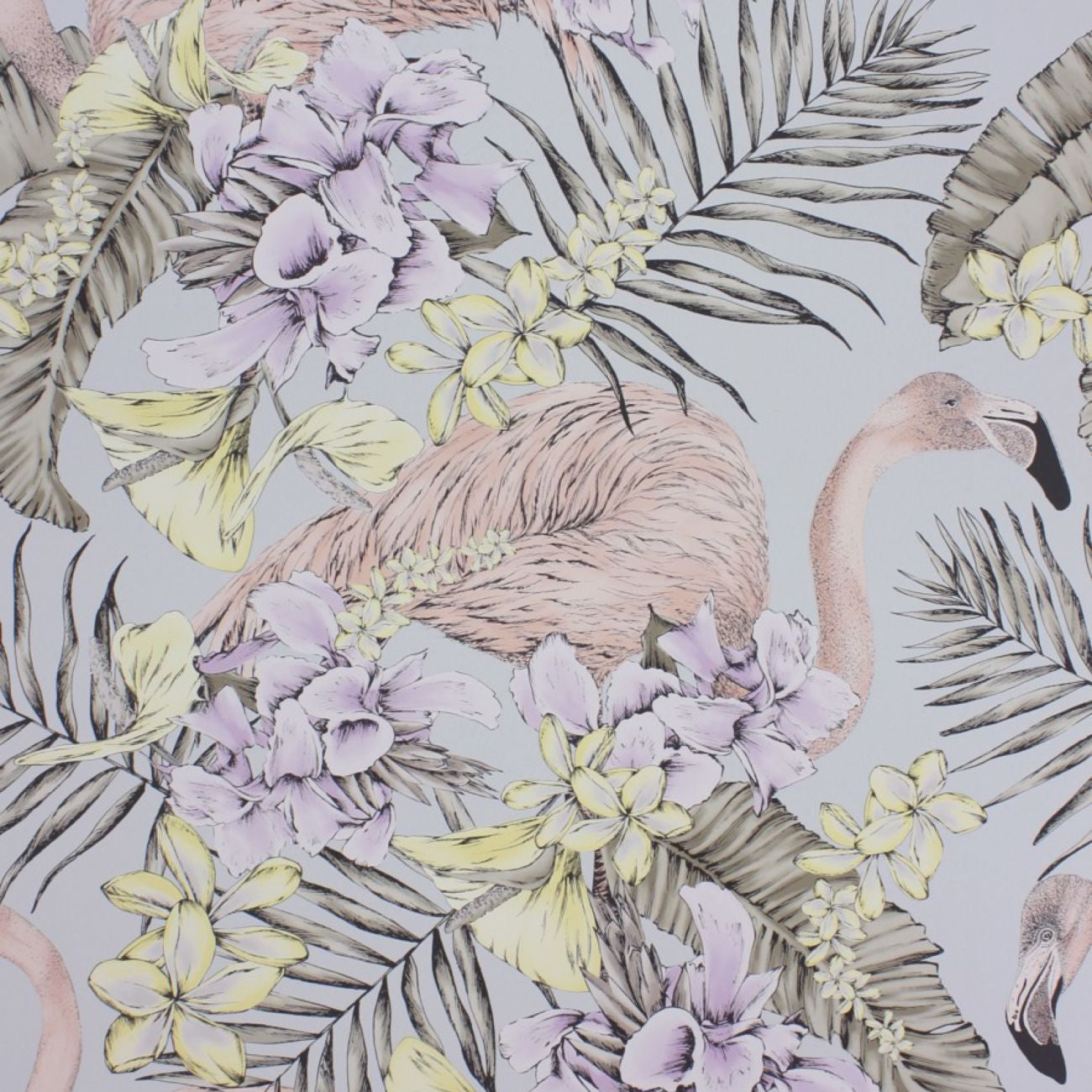 W6800-04 Flamingo Club Wallpaper by Matthew Williamson