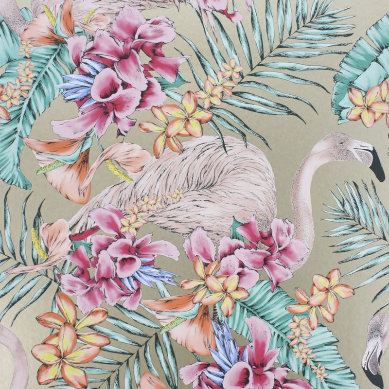 W6800-07 Flamingo Club Wallpaper by Matthew Williamson