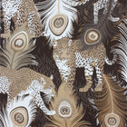 W6805-02 Leopardo Black / Metallic Wallpaper by Matthew Williamson