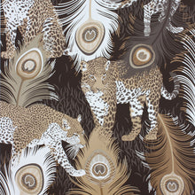 W6805-02 Leopardo Black / Metallic Wallpaper by Matthew Williamson