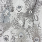 W6805-03 Leopardo Metallic Silver Wallpaper by Matthew Williamson
