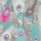 W6805-04 Leopardo Metallic Gilver Wallpaper by Matthew Williamson