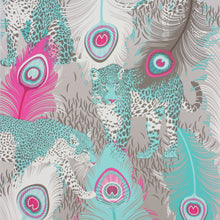 W6805-04 Leopardo Metallic Gilver Wallpaper by Matthew Williamson