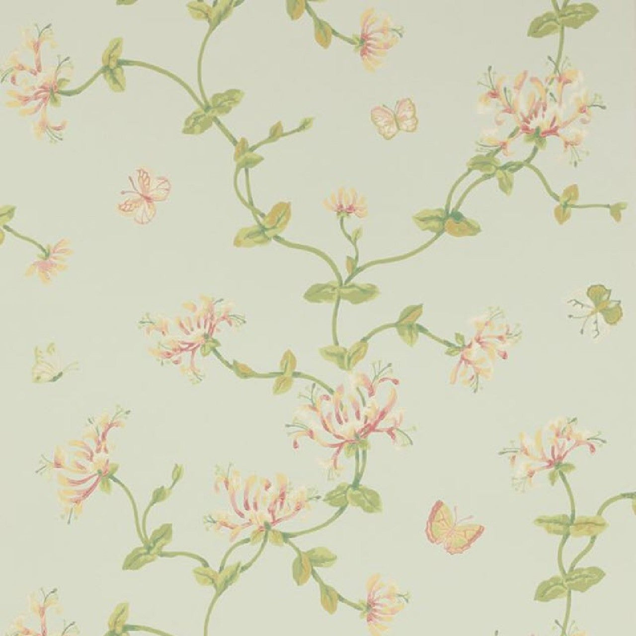 W7002/01 Honeysuckle Garden Jardine Florals Wallpaper by Colefax and Fowler