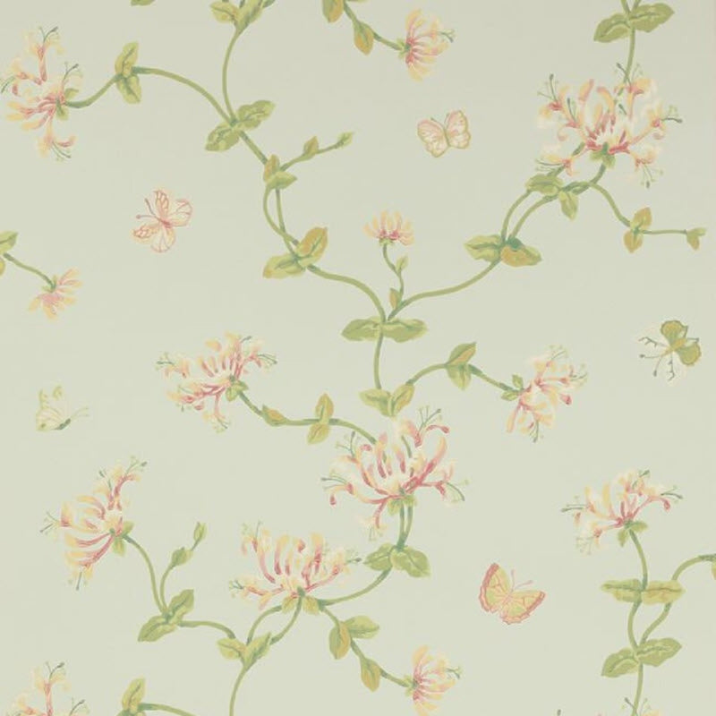 W7002/01 Honeysuckle Garden Jardine Florals Wallpaper by Colefax and Fowler