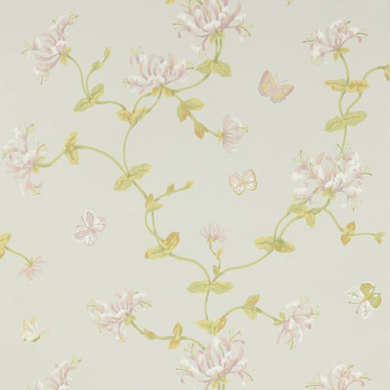 W7002/02 Honeysuckle Garden Jardine Florals Wallpaper by Colefax and Fowler