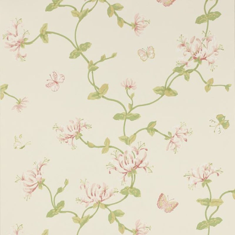 W7002/03 Honeysuckle Garden Jardine Florals Wallpaper by Colefax and Fowler