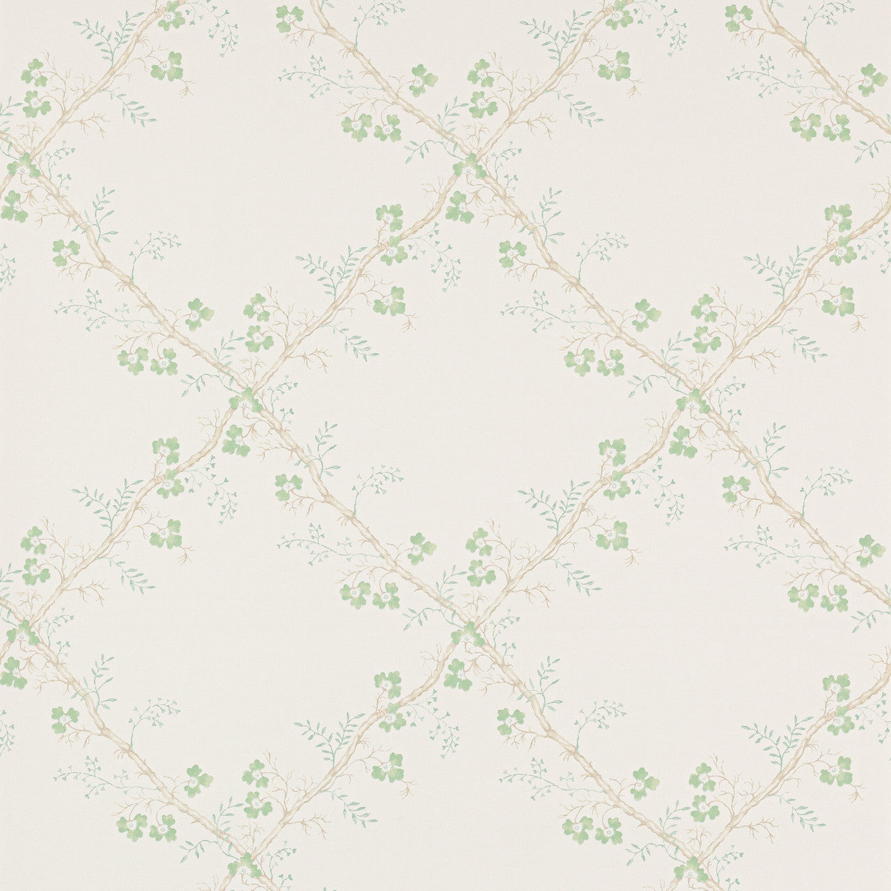 W7008-01 Trefoil Trellis Small Design II Wallpaper by Colefax and Fowler