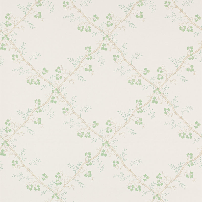W7008-01 Trefoil Trellis Small Design II Wallpaper by Colefax and Fowler