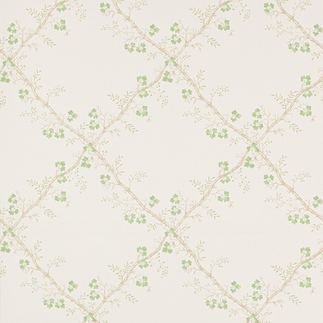 W7008-02 Trefoil Trellis Small Design II Wallpaper by Colefax and Fowler