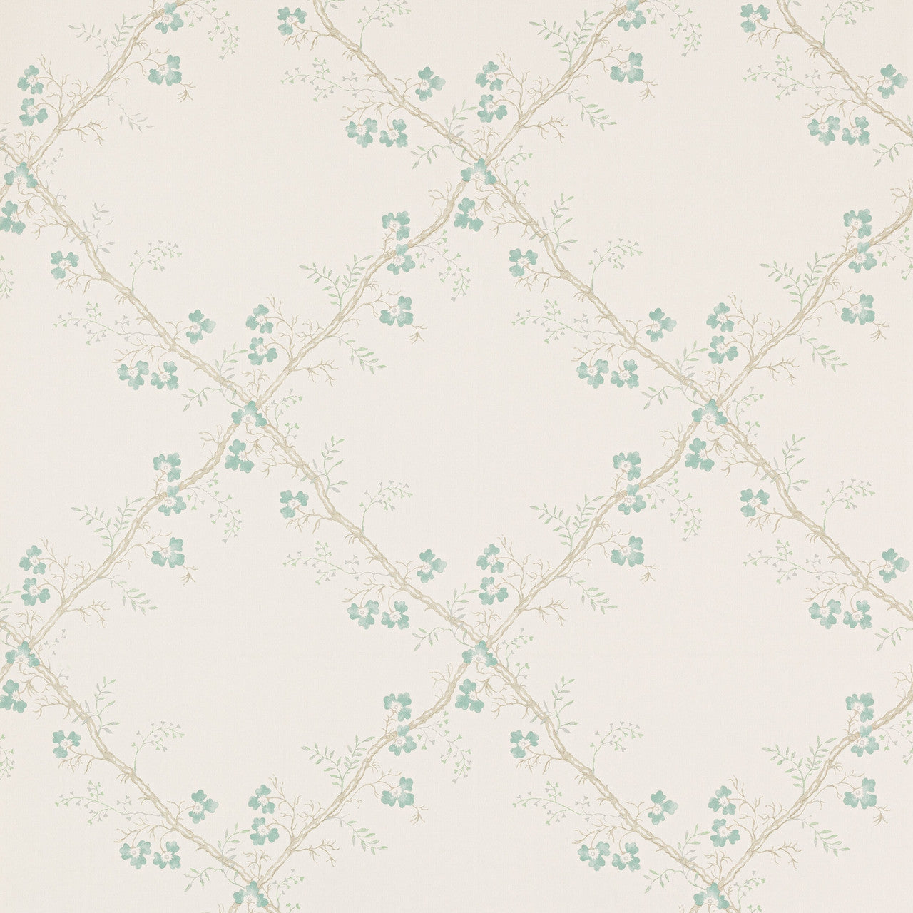 W7008-03 Trefoil Trellis Small Design II Wallpaper by Colefax and Fowler