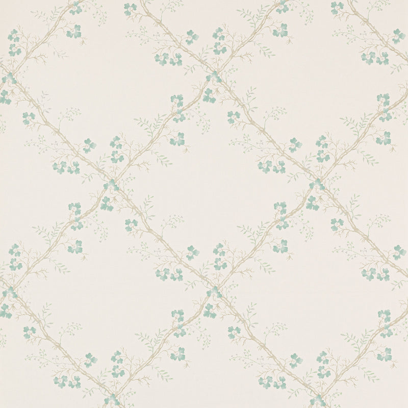 W7008-03 Trefoil Trellis Small Design II Wallpaper by Colefax and Fowler