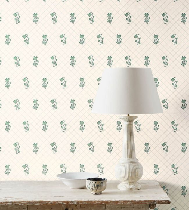 W7010-03 Berkeley Sprig Small Design II Wallpaper by Colefax and Fowler
