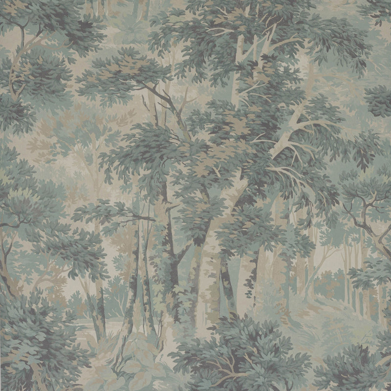 W7016/01 Arden Ashdown Old Blue Wallpaper By Colefax and Fowler
