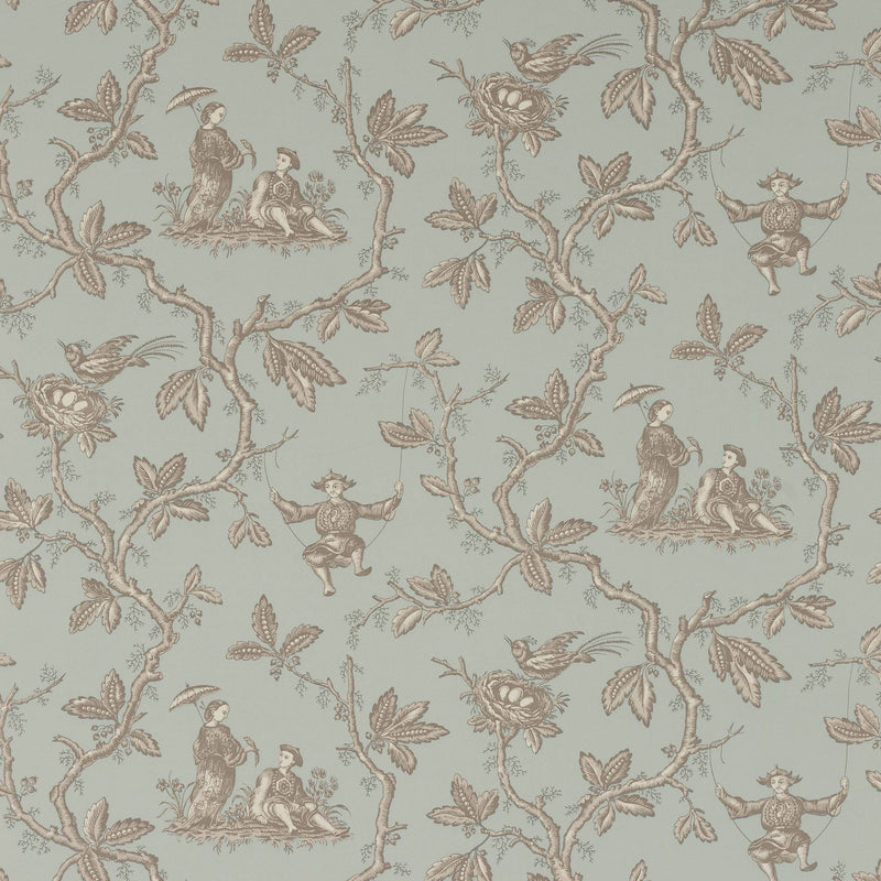 W7017/05 Toile Chinoise Ashdown Old Blue Wallpaper By Colefax and Fowler