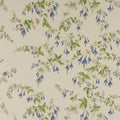 Fuchsia Ashdown Blue/Leaf Wallpaper By Colefax and Fowler