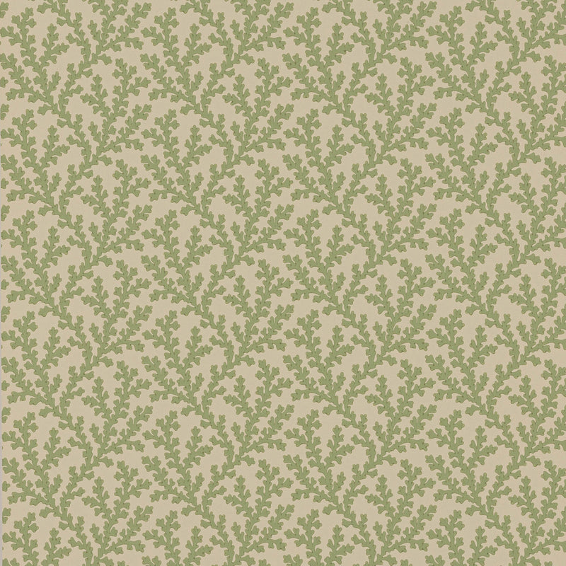 W7020/01 Sea Coral Ashdown Green Wallpaper By Colefax and Fowler