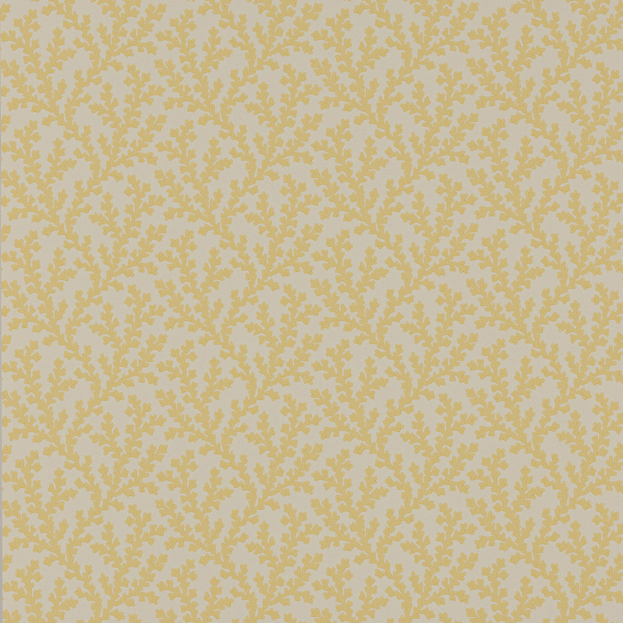 W7020/06 Sea Coral Ashdown Yellow Wallpaper By Colefax and Fowler