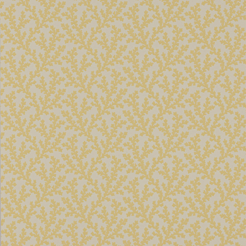W7020/06 Sea Coral Ashdown Yellow Wallpaper By Colefax and Fowler