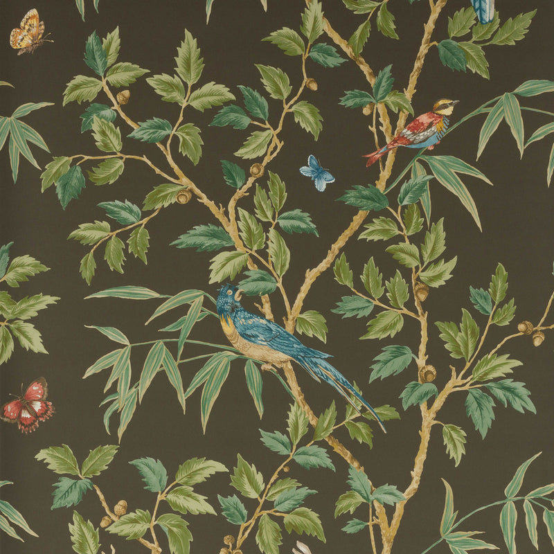 W7021/02 Ashdown Black Wallpaper By Colefax and Fowler