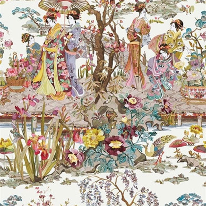 W7024-03 Japanese Garden Enchanted Gardens Wallpaper By Osborne & Little