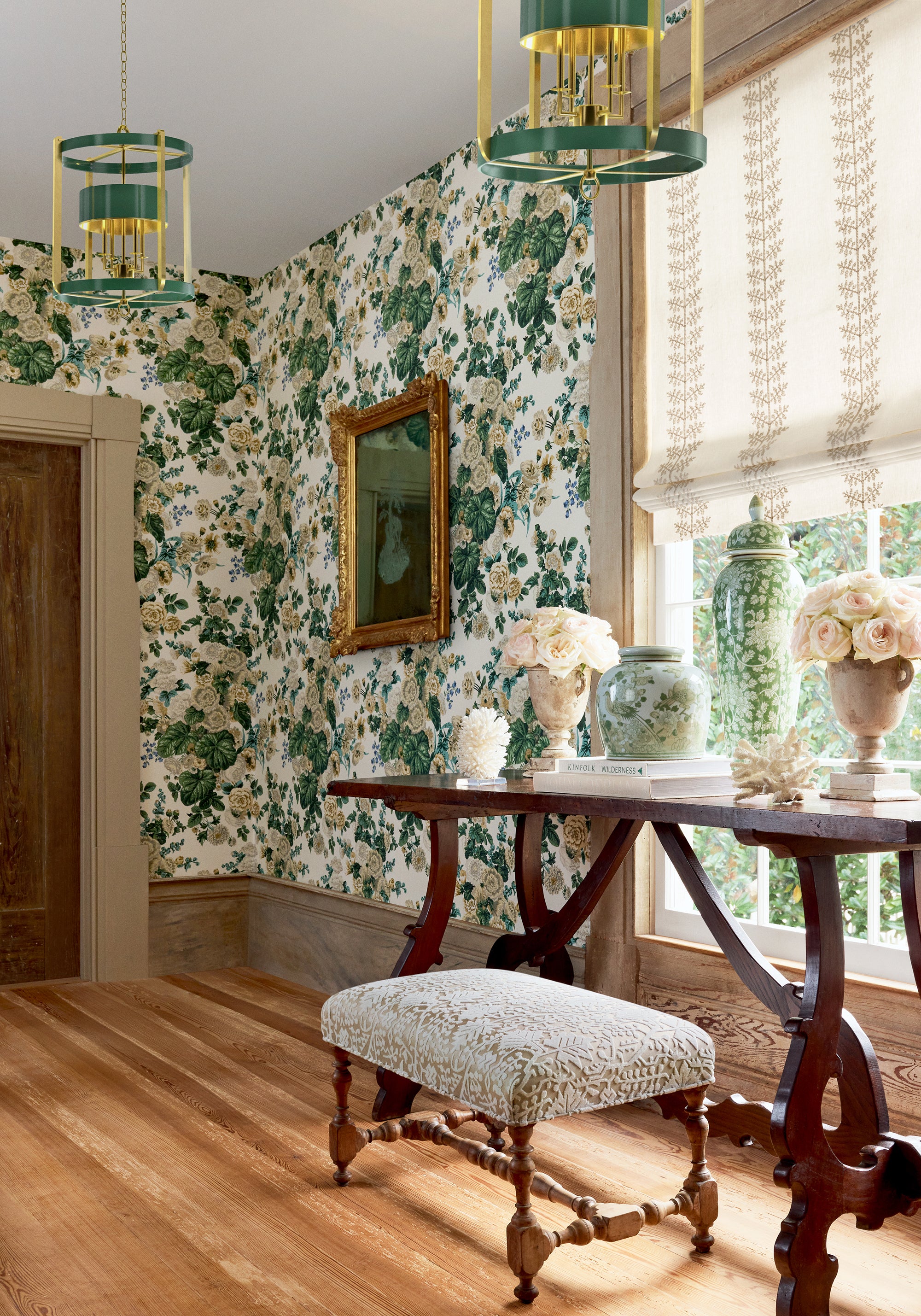 W710500 Morris Velvet Flax Boxwood Fabric by Thibaut