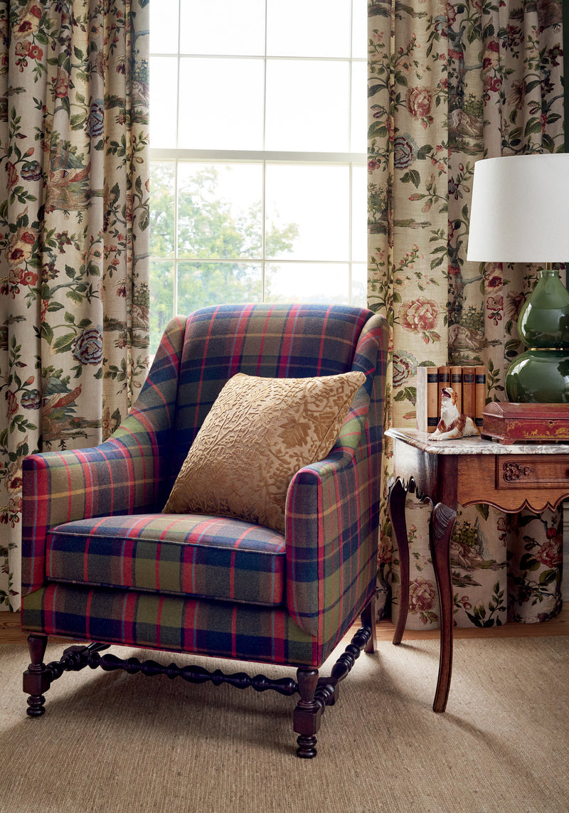W710501 Morris Velvet Camel Boxwood Fabric by Thibaut
