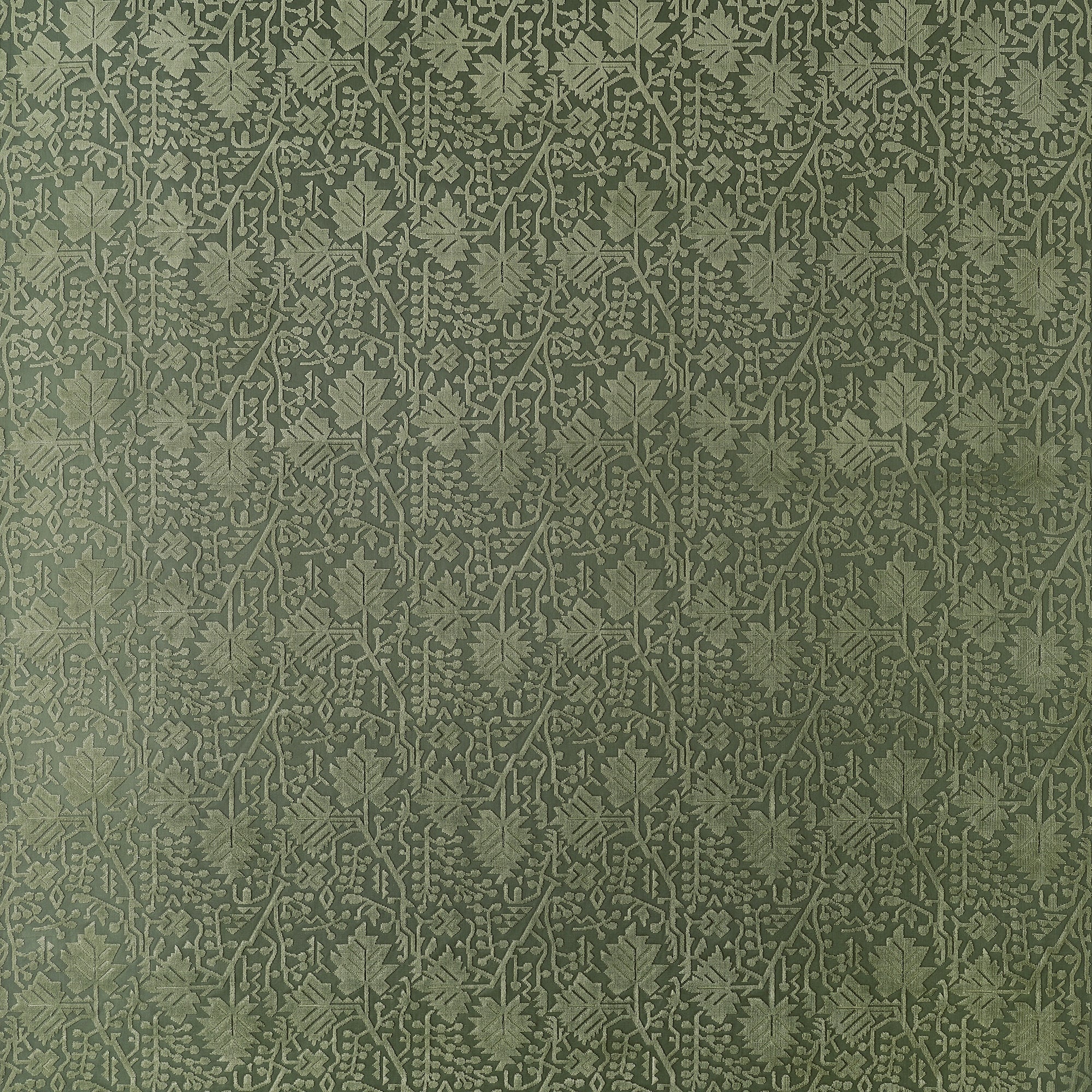 W710503 Morris Velvet Olive Boxwood Fabric by Thibaut
