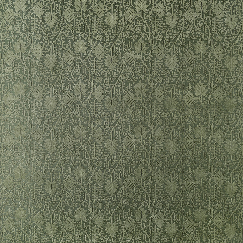 W710503 Morris Velvet Olive Boxwood Fabric by Thibaut