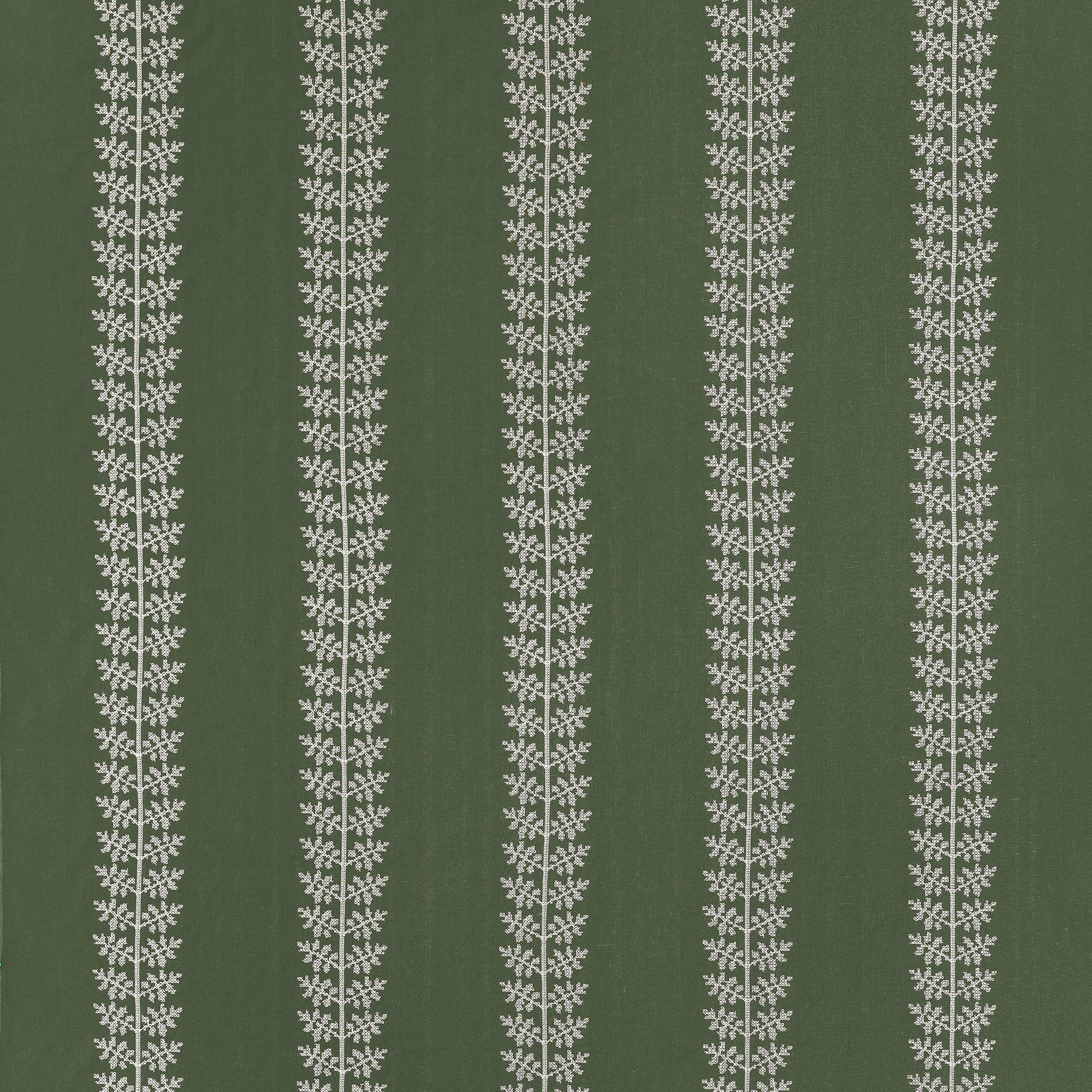 W710506 Amble Embroidery Olive Boxwood Fabric by Thibaut