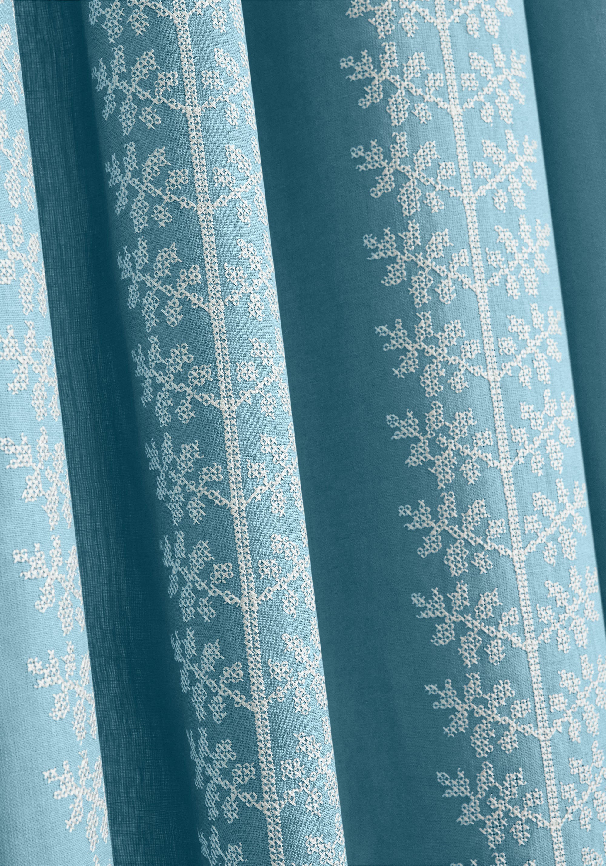 W710507 Amble Embroidery Mineral Boxwood Fabric by Thibaut