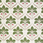 W710508 Kendall Damask Embroidery Olive Boxwood Fabric by Thibaut