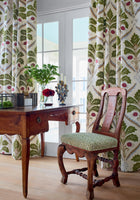 W710508 Kendall Damask Embroidery Olive Boxwood Fabric by Thibaut