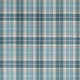 Scot's Plaid Spa Blue Boxwood Fabric by Thibaut