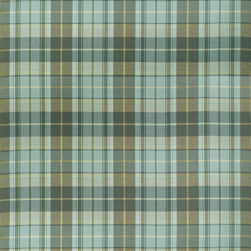 W710535 Scot's Plaid Sage Boxwood Fabric by Thibaut
