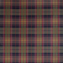 W710536 Scot's Plaid Olive and Cranberry Boxwood Fabric by Thibaut