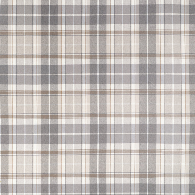 W710537 Scot's Plaid Beige Boxwood Fabric by Thibaut