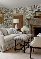 W710537 Scot's Plaid Beige Boxwood Fabric by Thibaut