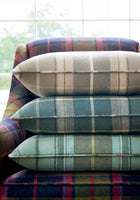 W710537 Scot's Plaid Beige Boxwood Fabric by Thibaut