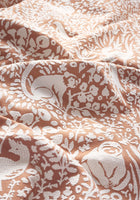 W711105 Kindred Terracotta Acadia Fabric by Thibaut
