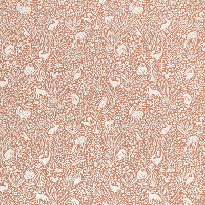 Kindred Terracotta Acadia Fabric by Thibaut