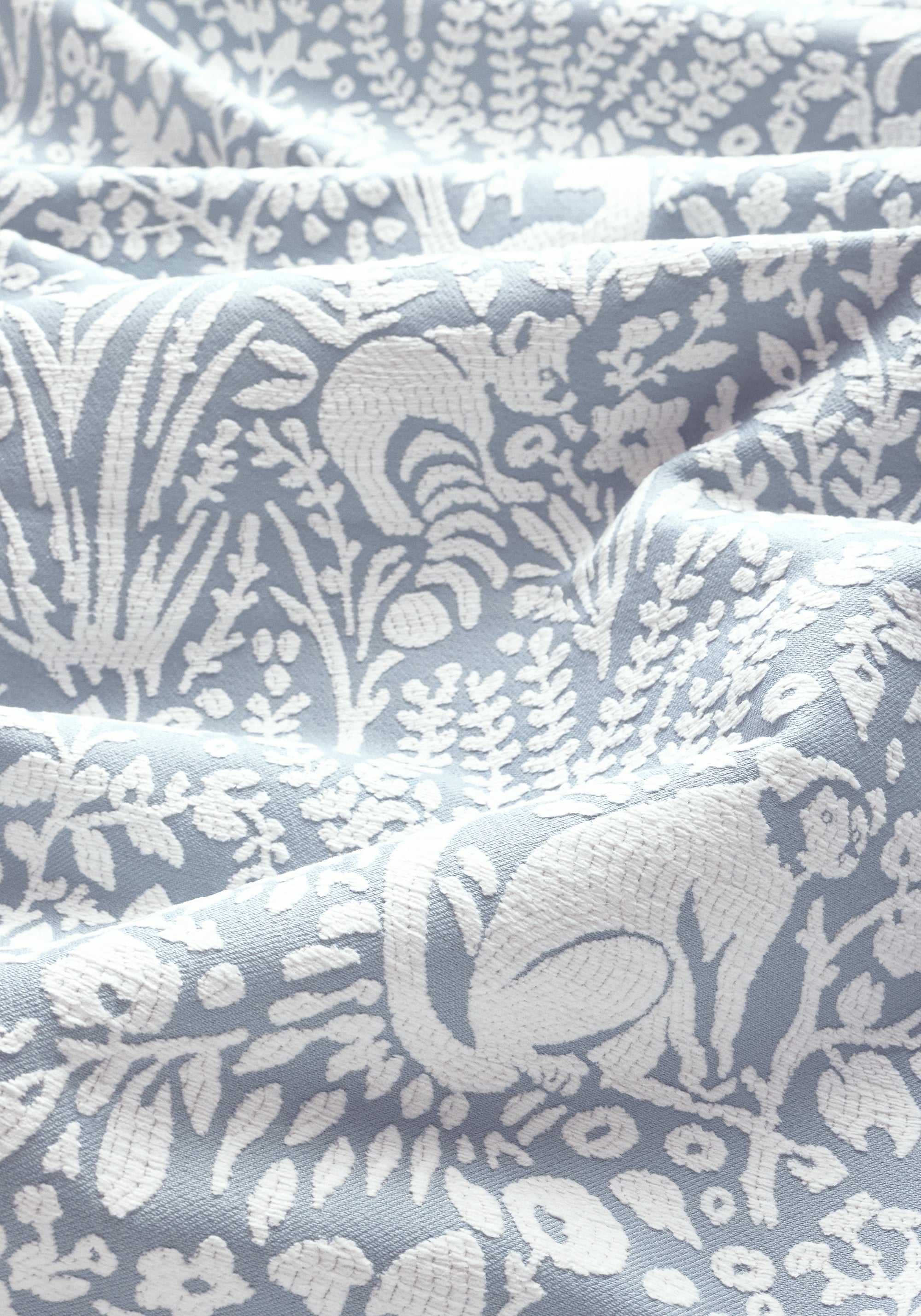 W711106 Kindred Powder Acadia Fabric by Thibaut