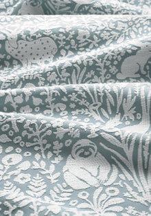 W711108 Kindred Mineral Acadia Fabric by Thibaut