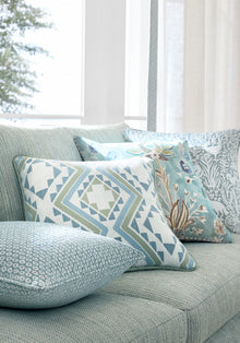 W711108 Kindred Mineral Acadia Fabric by Thibaut