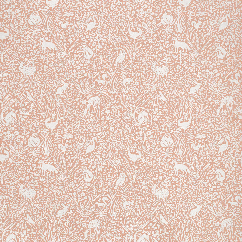 W711110 Kindred Apricot Acadia Fabric by Thibaut