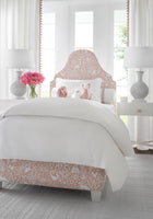W711110 Kindred Apricot Acadia Fabric by Thibaut