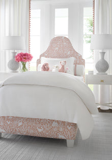 W711110 Kindred Apricot Acadia Fabric by Thibaut
