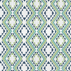 W711112 Sagamore Pear and Navy Acadia Fabric by Thibaut