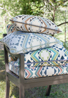 W711112 Sagamore Pear and Navy Acadia Fabric by Thibaut